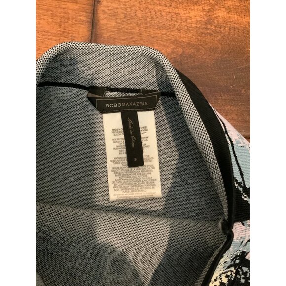 BCBG Max Azria Black Multicolor Geometric Stretchy Pencil Skirt, Size S - Picture 2 of 3